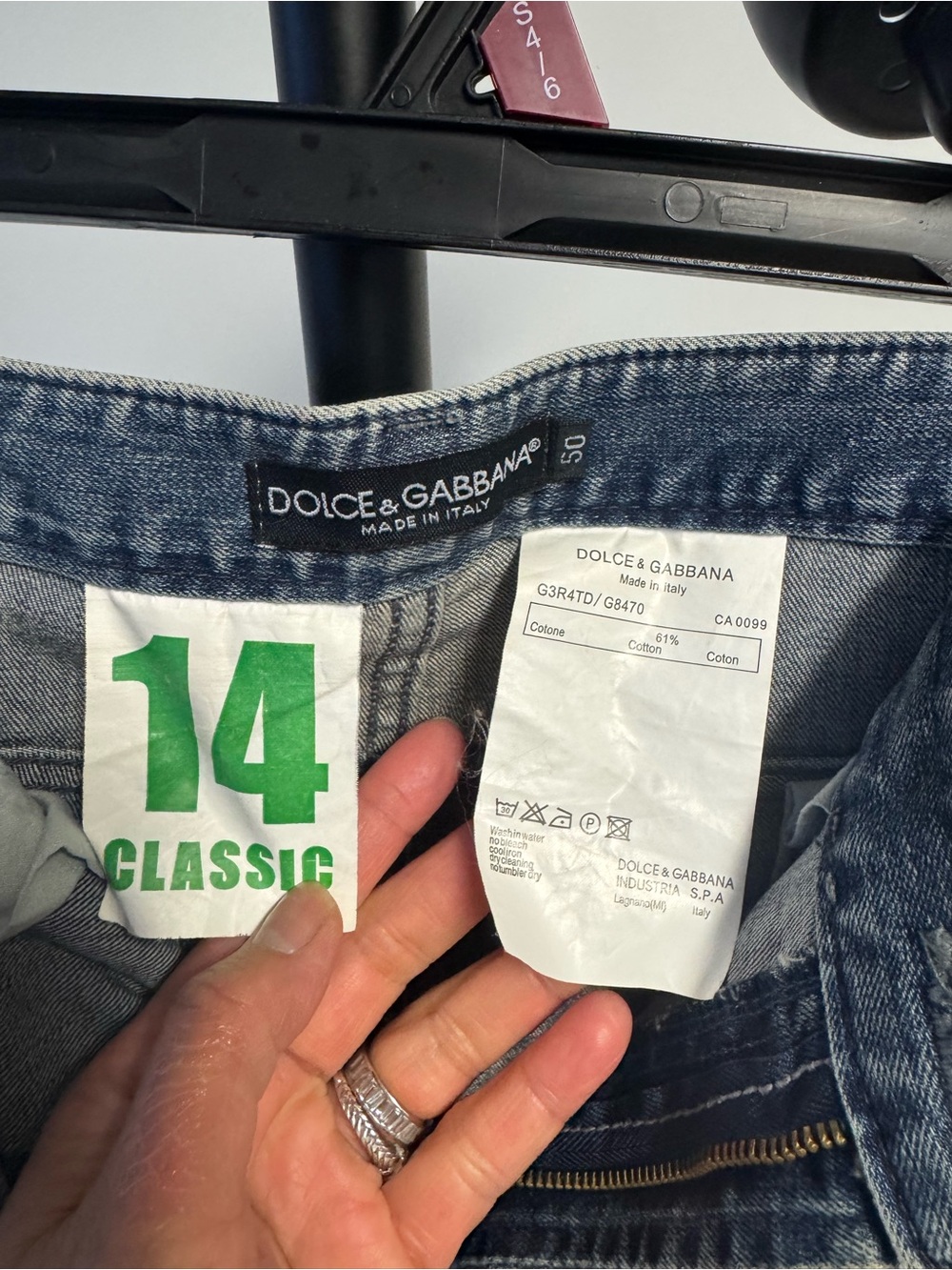 Dolce & Gabbana Faded Light Blue Slim Straight Jeans 14 classic - Picture 2 of 7